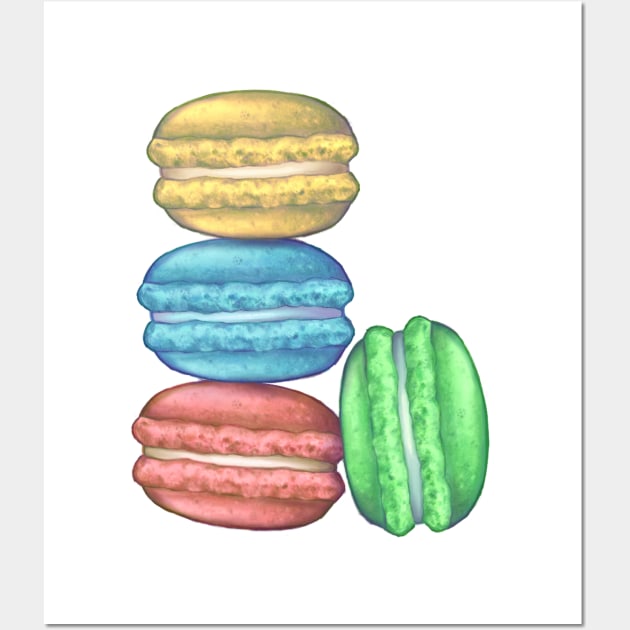 Macaron Wall Art by Riacchie Illustrations